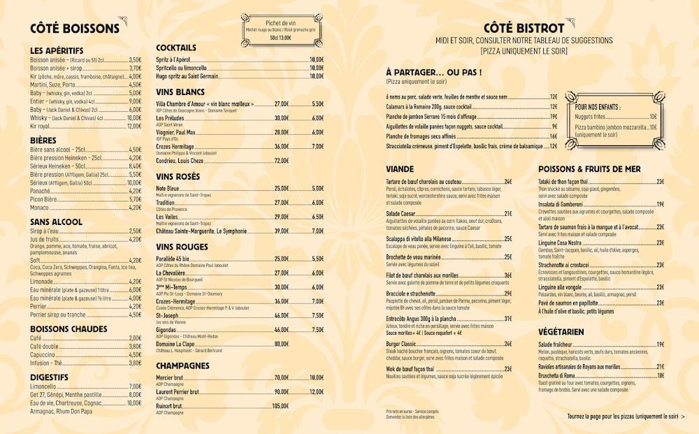 Restaurant La Mandibule - Menu Image 2