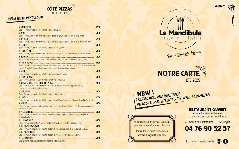 Restaurant La Mandibule - Menu Image 3
